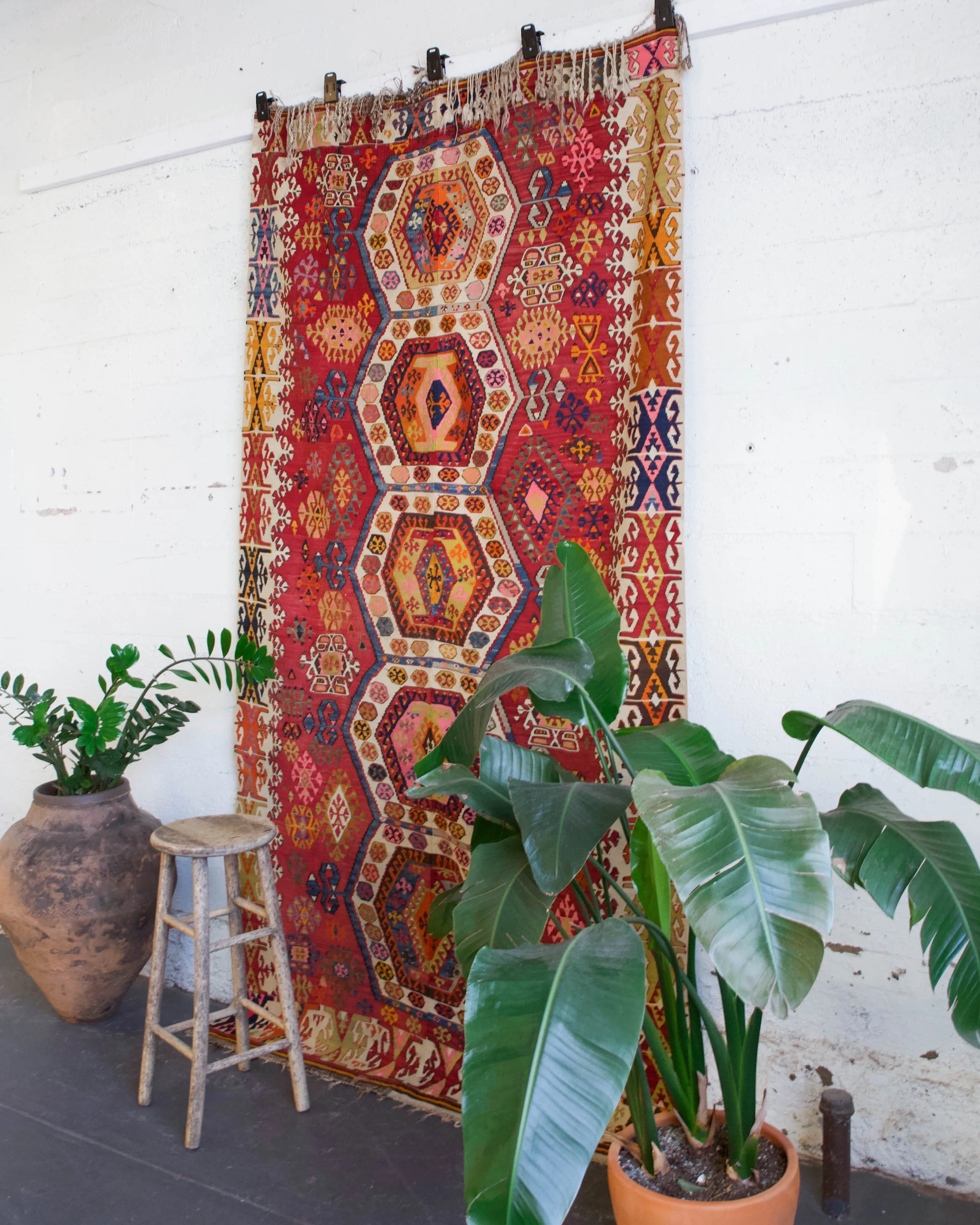 Antique Adana Kilim Rug