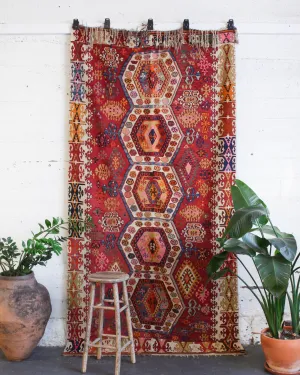 Antique Adana Kilim Rug