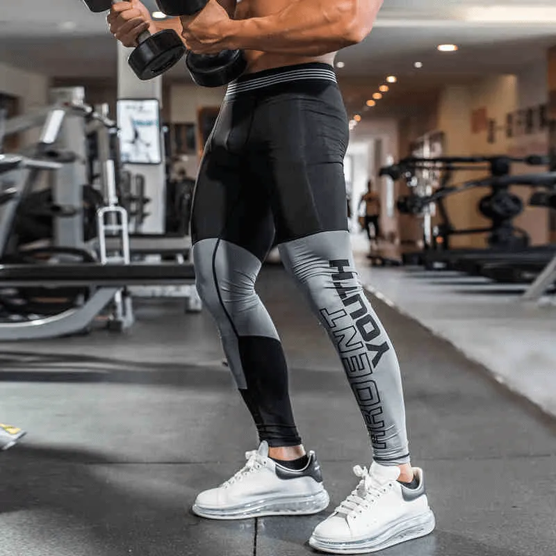 Athletic Quick-Drying Compression Male Tights / Sports Elastic Leggings - SF0892