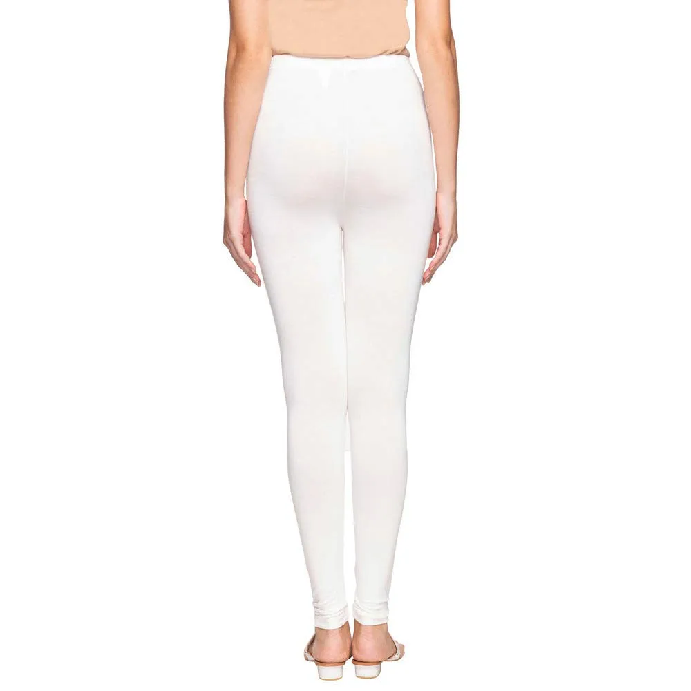 Aurelia Women's Regular Fit Synthetic Tights (19CRA60019-600389_White_Medium_White_M)