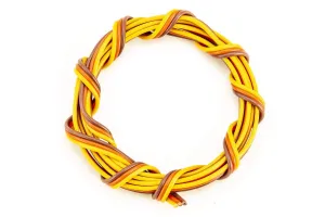 BenchCraft 26 Gauge Flat Servo Wire - Brown/Red/Orange (1 Meter)