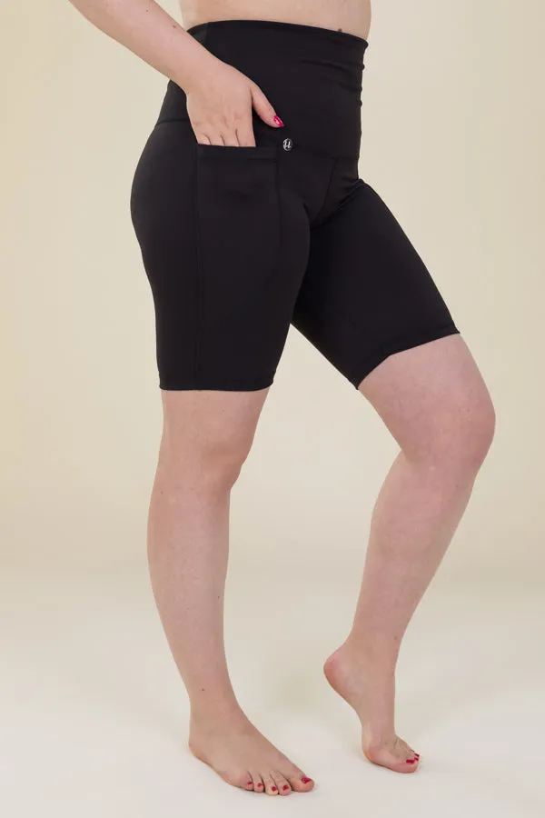 Body Sculpt Black 2 Pocket Cycling Leggings