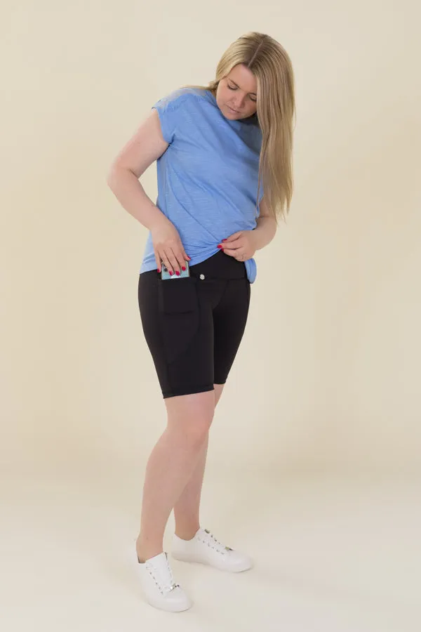 Body Sculpt Black 2 Pocket Cycling Leggings