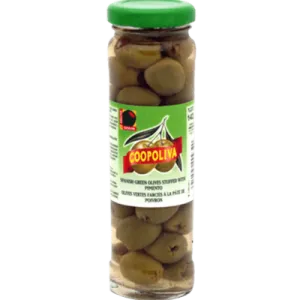 COOPOLIVA WHOLE GREEN OLIVES 85G