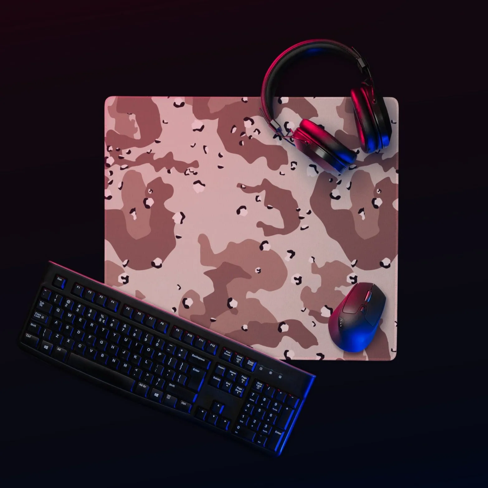 Desert Camouflage Pattern Gaming Mouse Pad