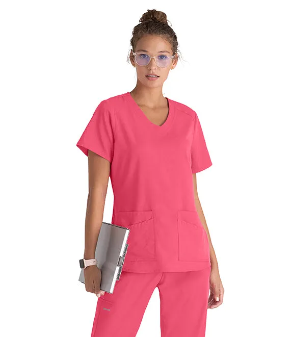 Emma Scrub Top by Grey's Anatomy Spandex Stretch