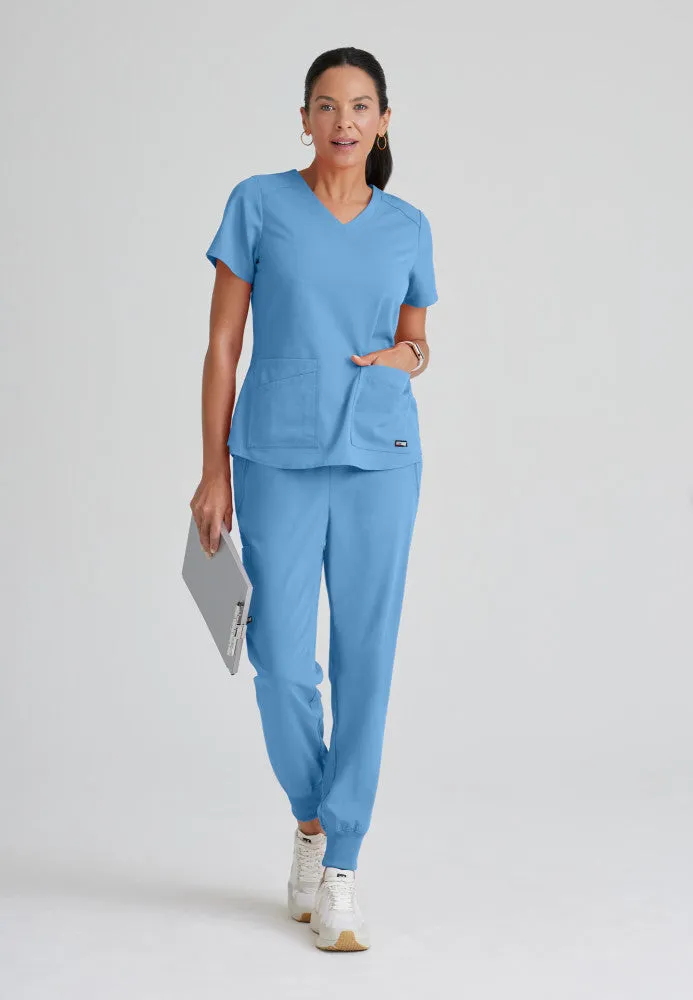 Emma Scrub Top by Grey's Anatomy Spandex Stretch