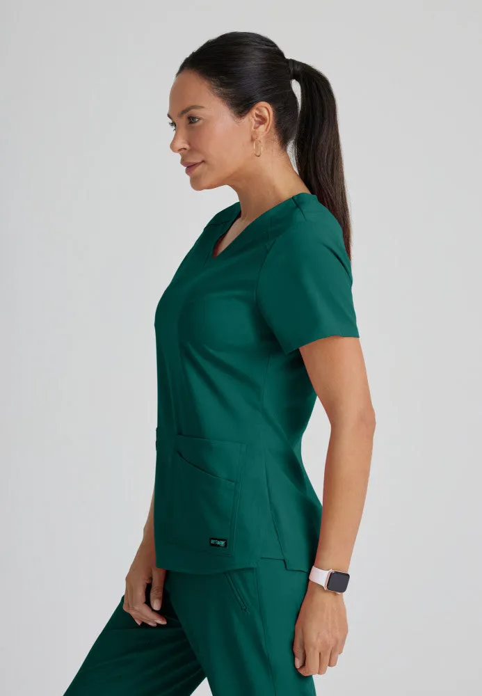 Emma Scrub Top by Grey's Anatomy Spandex Stretch