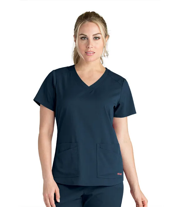 Emma Scrub Top by Grey's Anatomy Spandex Stretch