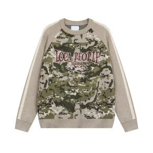 Faire Echo Stylish Oversized Camouflage Sweater