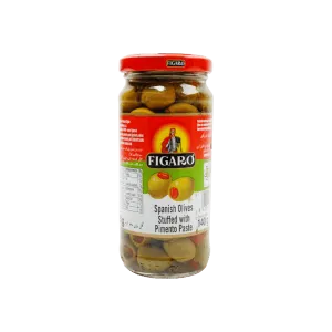 FIGARO STUFFED GREEN OLIVES 140G