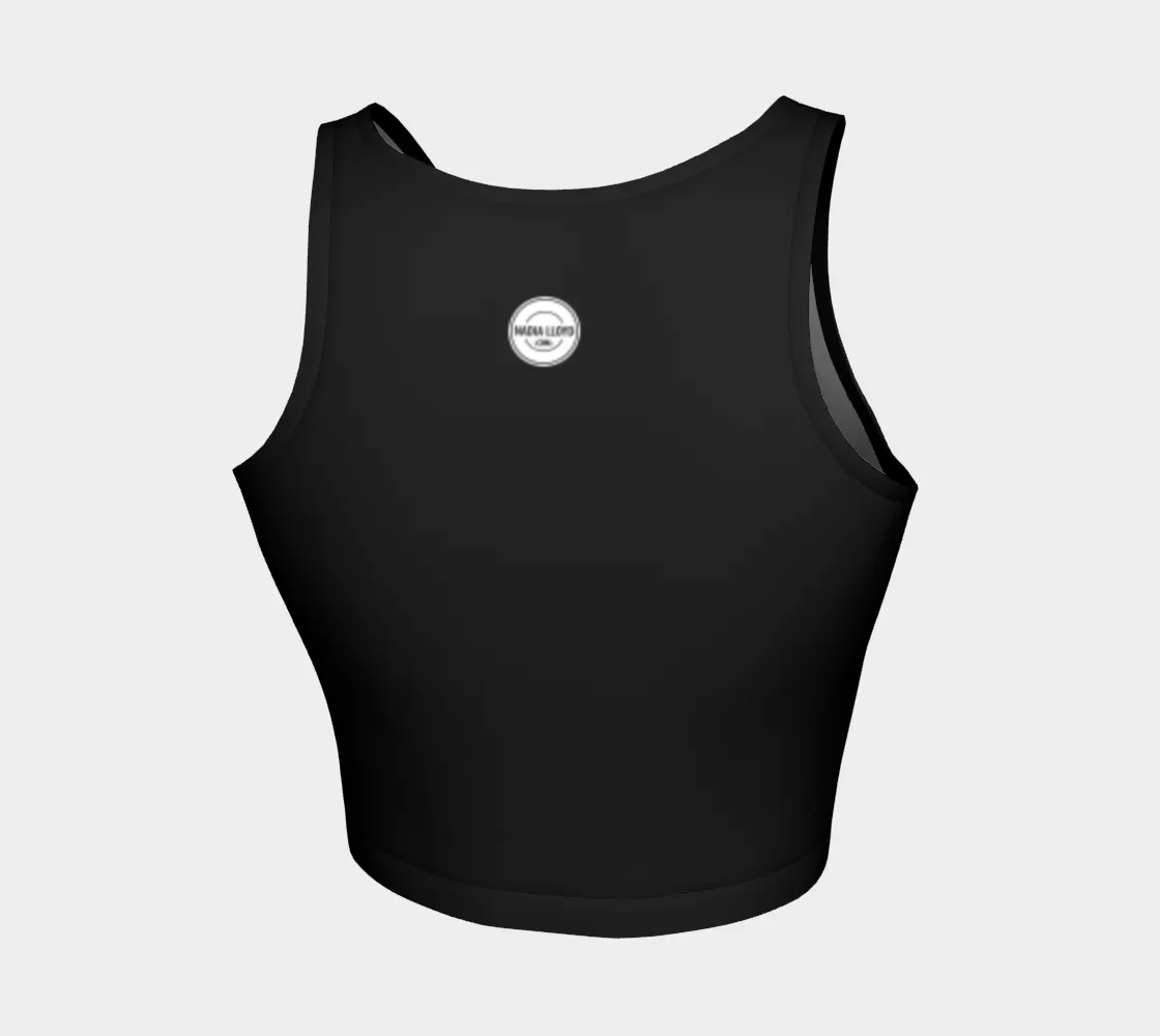 Jet Black Athletic Crop Top