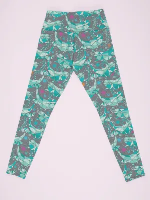 Kid's FLEECE Leggings | Sea Unicorn