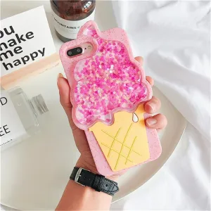 Liquid Glitter Icecream Case