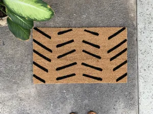 Modern Stripes Boho Outdoor Doormat