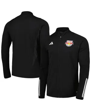 New York Red Bulls 2023 AEROREADY adidas Men's Black Full Zip Training T-Shirt