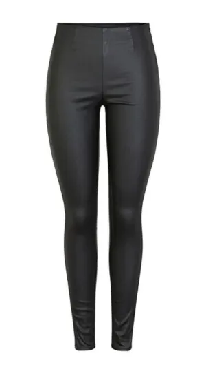 Skin Coated Leggings- Black