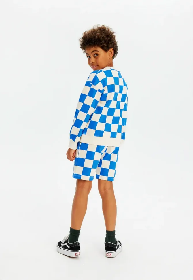 The Jeffry Oversized Sweatshirt - Strong Blue - KIDS